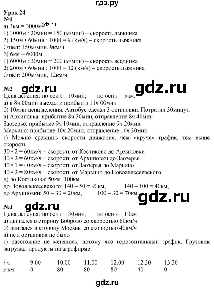 ГДЗ по математике 4 класс Петерсон   часть 3 - Урок 24, Решебник №1 2015 (Учусь учиться)