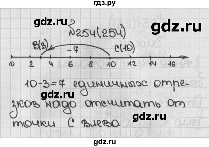 ГДЗ по математике 5 класс  Виленкин   учебник 2015. упражнение - 254 (254), Решебник №1