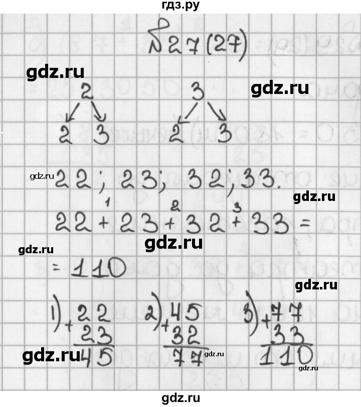ГДЗ по математике 5 класс  Виленкин   учебник 2015. упражнение - 27 (27), Решебник №1