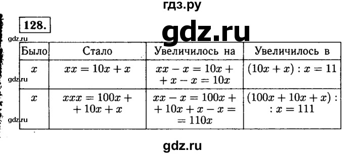 ГДЗ по математике 5 класс  Виленкин   учебник 2015. упражнение - 128 (128), Решебник №2