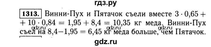 ГДЗ по математике 5 класс  Виленкин   учебник 2015. упражнение - 1313 (464), Решебник №2