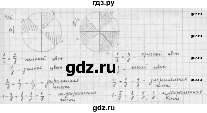 ГДЗ по математике 5 класс  Зубарева   № - 436, Решебник №1