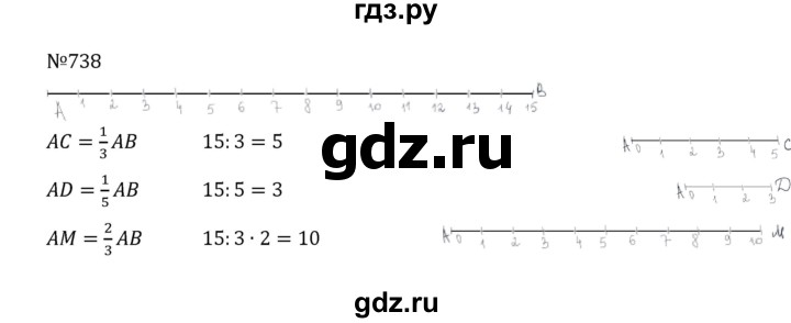 ГДЗ по математике 5 класс  Никольский  Базовый уровень глава 4 - 4.11 (738), Решебник к учебнику 2022