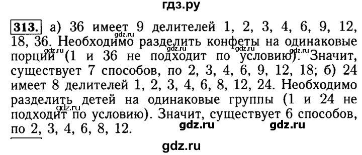 ГДЗ по математике 5 класс  Бунимович  Базовый уровень упражнение - 313, Решебник №2 2014