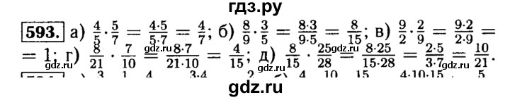 ГДЗ по математике 5 класс  Бунимович  Базовый уровень упражнение - 593, Решебник №2 2014