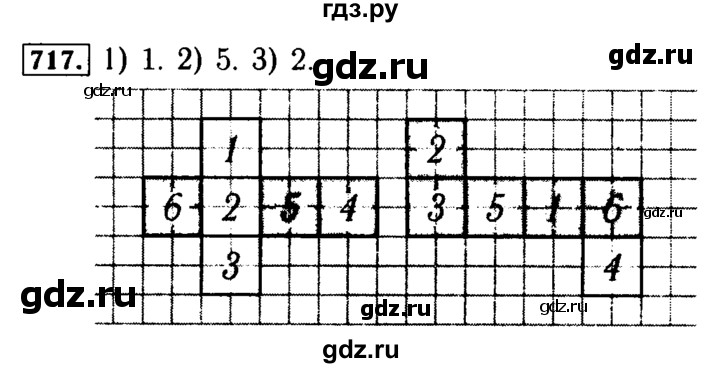 ГДЗ по математике 5 класс  Бунимович  Базовый уровень упражнение - 717, Решебник №2 2014