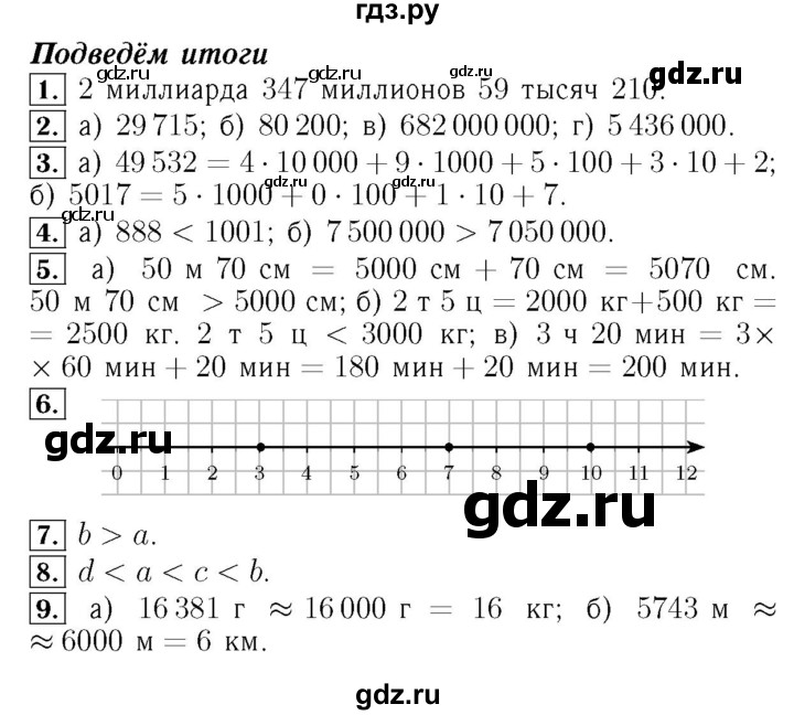 ГДЗ по математике 5 класс  Бунимович  Базовый уровень подведём итоги. глава - 2, Решебник №2 2014