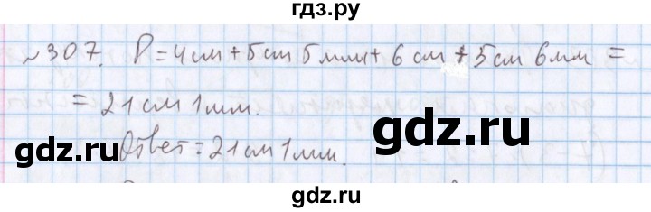 ГДЗ по математике 5 класс  Бунимович  Базовый уровень упражнение - 307, Решебник №1 2014