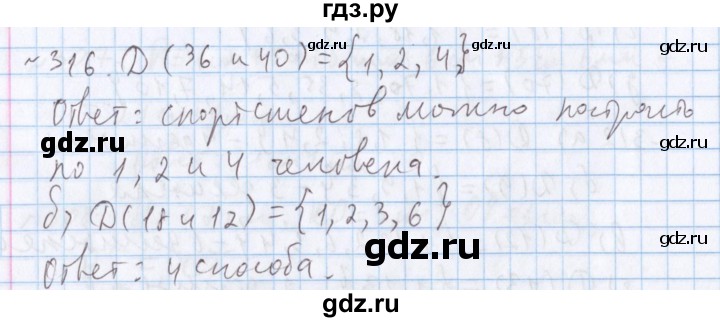 ГДЗ по математике 5 класс  Бунимович  Базовый уровень упражнение - 316, Решебник №1 2014