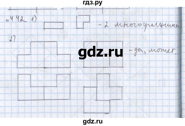 ГДЗ по математике 5 класс  Бунимович  Базовый уровень упражнение - 442, Решебник №1 2014