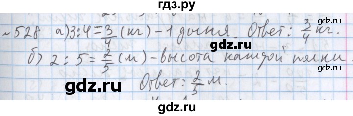 ГДЗ по математике 5 класс  Бунимович  Базовый уровень упражнение - 528, Решебник №1 2014