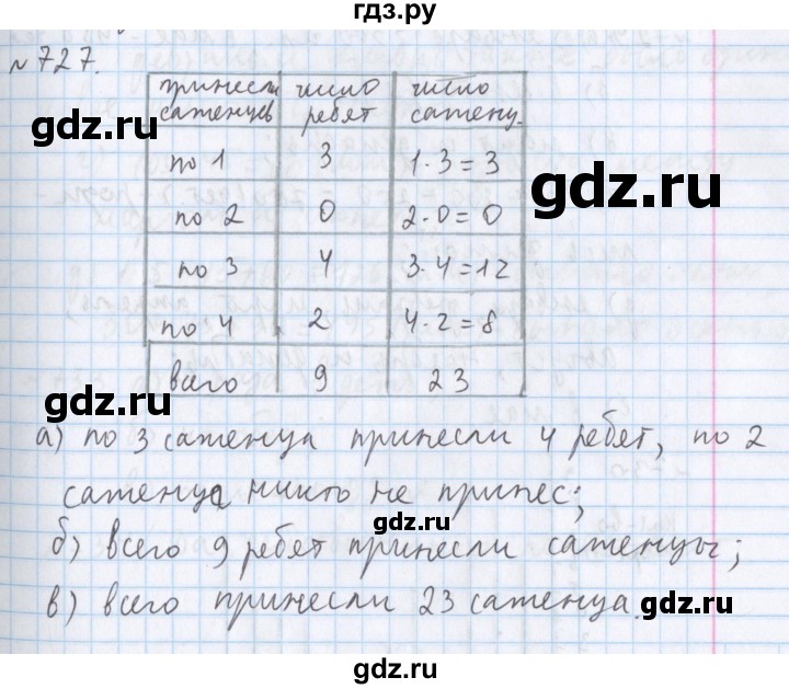 ГДЗ по математике 5 класс  Бунимович  Базовый уровень упражнение - 727, Решебник №1 2014