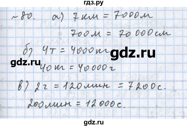 ГДЗ по математике 5 класс  Бунимович  Базовый уровень упражнение - 80, Решебник №1 2014