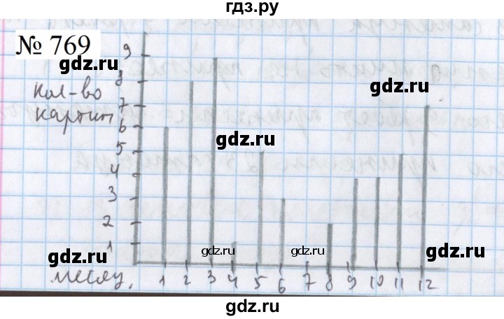 ГДЗ по математике 5 класс  Бунимович  Базовый уровень упражнение - 769, Решебник 2023
