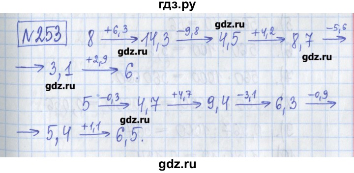ГДЗ по математике 5 класс  Муравин Рабочая тетрадь   задание - 253, Решебник №1