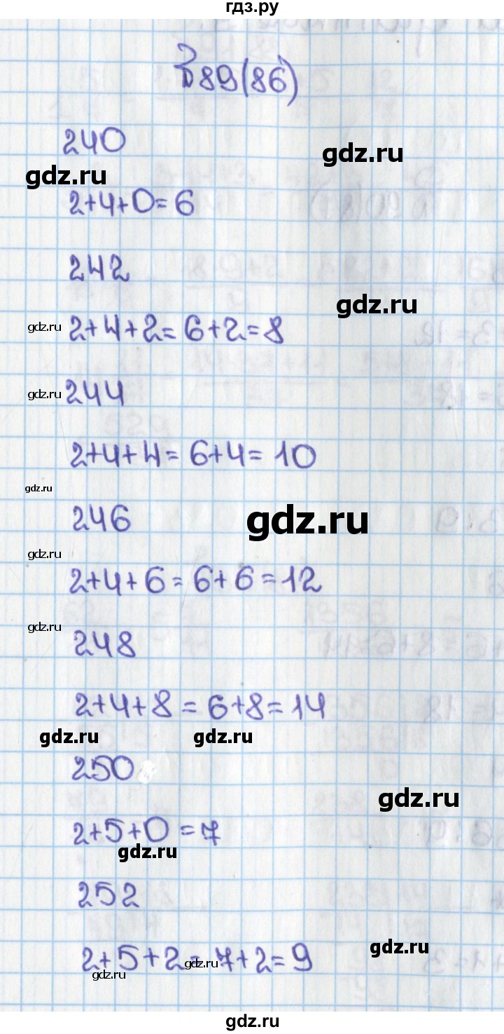 ГДЗ по математике 6 класс  Виленкин   учебник 2015. номер - 86 (89), Решебник №1