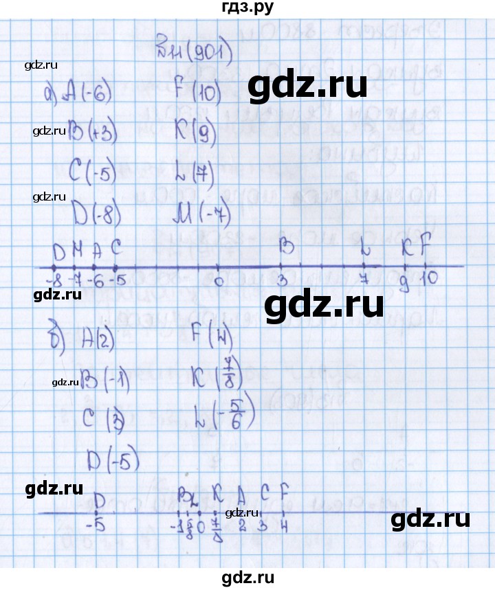 ГДЗ по математике 6 класс  Виленкин   учебник 2015. номер - 901 (11), Решебник №1