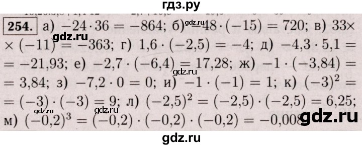 ГДЗ по математике 6 класс  Виленкин   учебник 2017 / часть 2. упражнение - 254 (1143), Решебник 2017 №3