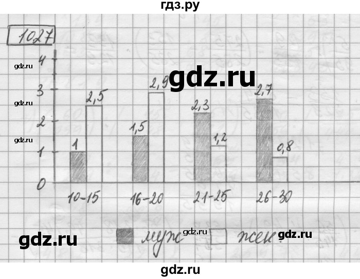 ГДЗ по математике 6 класс Зубарева   номер - 1027, Решебник