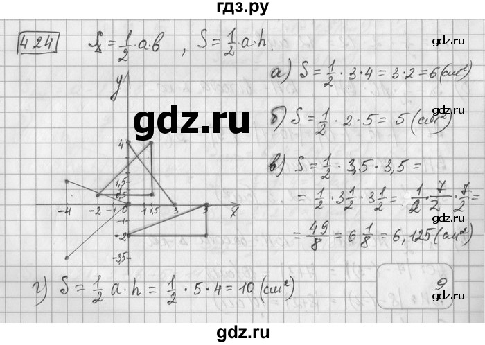 ГДЗ по математике 6 класс Зубарева   номер - 424, Решебник