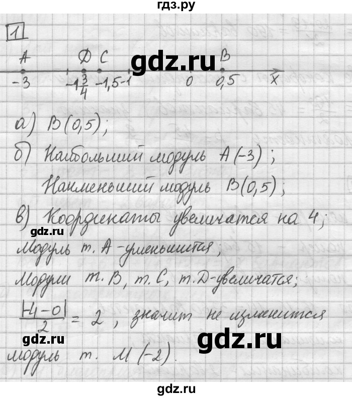 ГДЗ по математике 6 класс Зубарева   домашняя контрольная работа / работа 1 - 1, Решебник