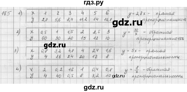 ГДЗ по математике 6 класс  Петерсон  Базовый уровень часть 2 - 165, Решебник к учебнику 2016