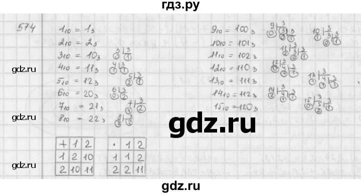 ГДЗ по математике 6 класс  Петерсон  Базовый уровень часть 2 - 574, Решебник к учебнику 2023