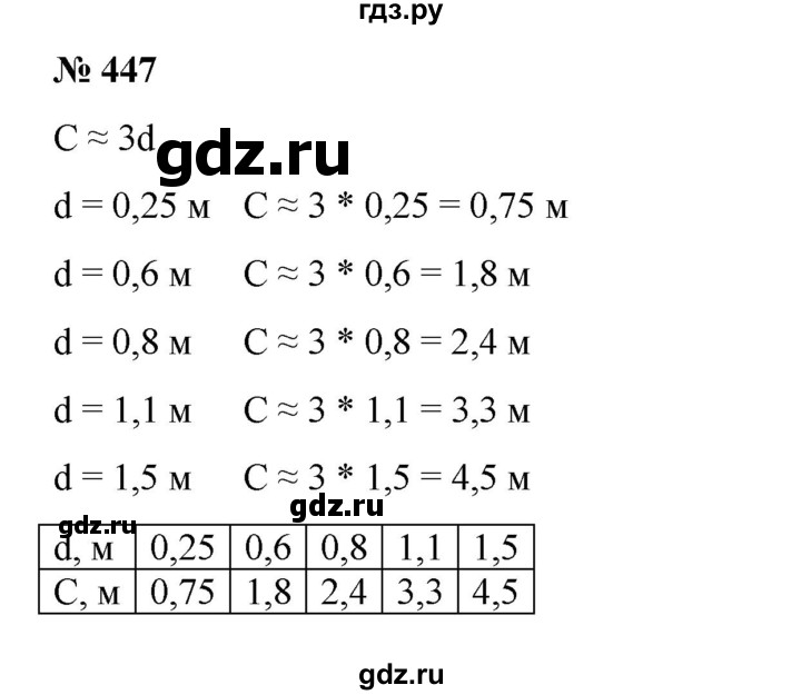ГДЗ по математике 6 класс  Бунимович   глава 7 - 447, Решебник №2 к учебнику 2014