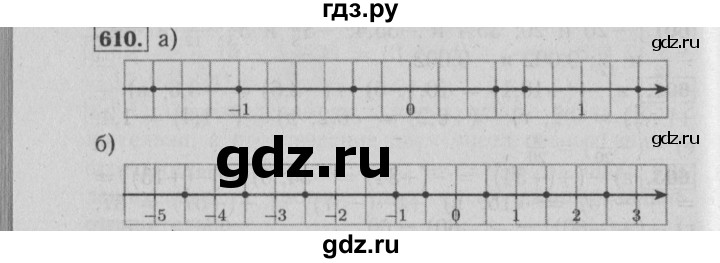 ГДЗ по математике 6 класс  Бунимович   упражнение - 610, Решебник №2 2014