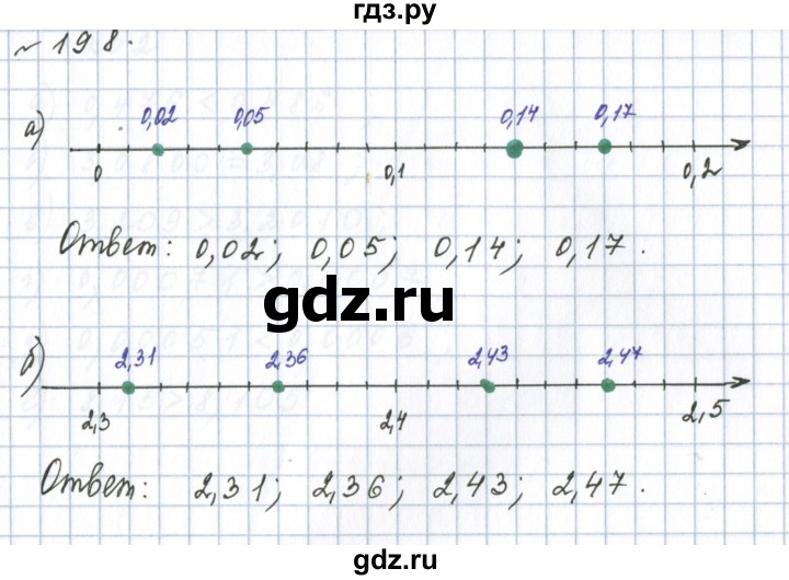 ГДЗ по математике 6 класс  Бунимович   упражнение - 198, Решебник 2023