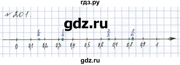 ГДЗ по математике 6 класс  Бунимович   упражнение - 201, Решебник 2023