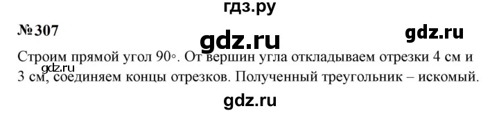 ГДЗ по математике 6 класс  Бунимович   упражнение - 307, Решебник 2023