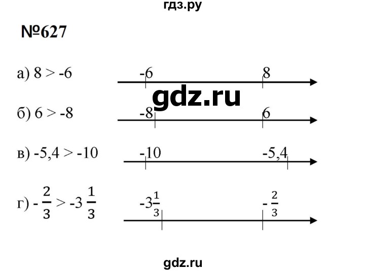 ГДЗ по математике 6 класс  Бунимович   упражнение - 627, Решебник 2023