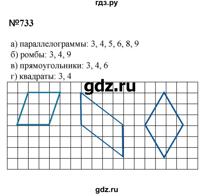 ГДЗ по математике 6 класс  Бунимович   упражнение - 733, Решебник 2023