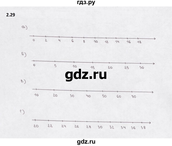 ГДЗ по математике 5 класс  Бунимович рабочая тетрадь (Дорофеев)  глава 2 - 2.29, Решебник 2023