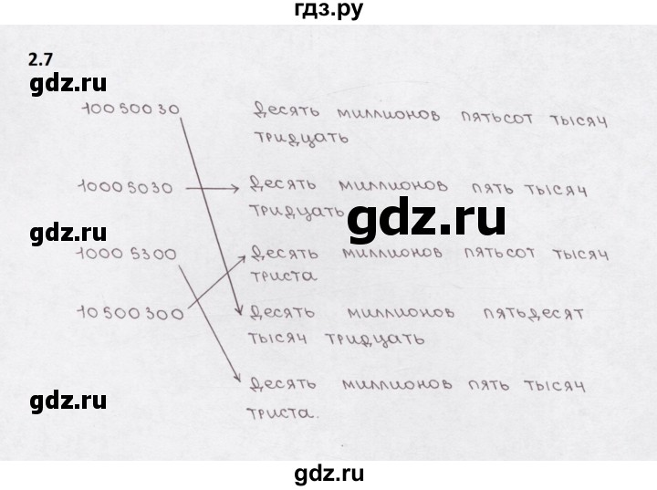 ГДЗ по математике 5 класс  Бунимович рабочая тетрадь (Дорофеев)  глава 2 - 2.7, Решебник 2023