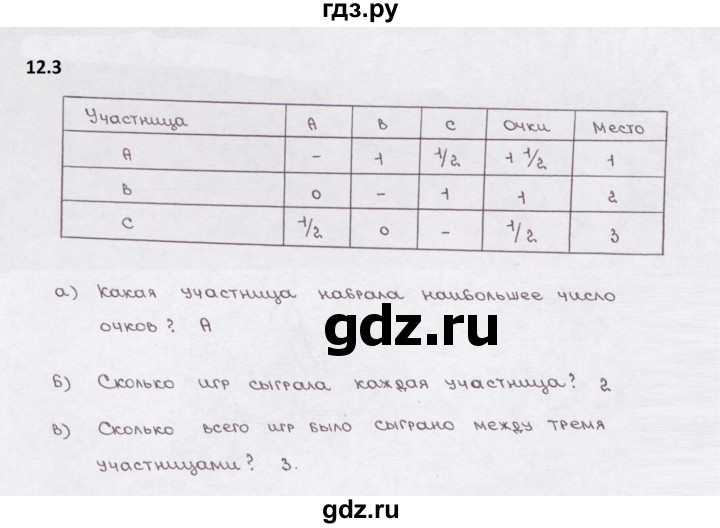 ГДЗ по математике 5 класс  Бунимович рабочая тетрадь (Дорофеев)  глава 12 - 12.3, Решебник 2023