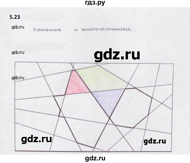 ГДЗ по математике 5 класс  Бунимович рабочая тетрадь (Дорофеев)  глава 5 - 5.23, Решебник 2023