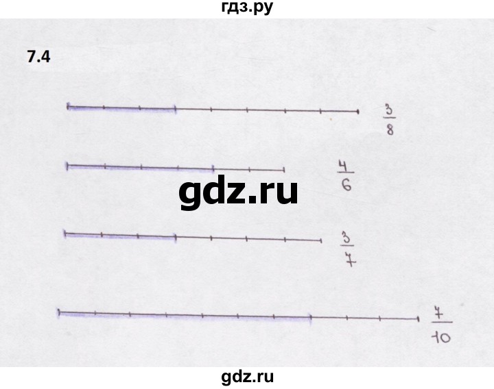 ГДЗ по математике 5 класс  Бунимович рабочая тетрадь (Дорофеев)  глава 7 - 7.4, Решебник 2023