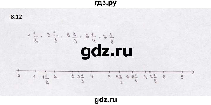 ГДЗ по математике 5 класс  Бунимович рабочая тетрадь (Дорофеев)  глава 8 - 8.12, Решебник 2023