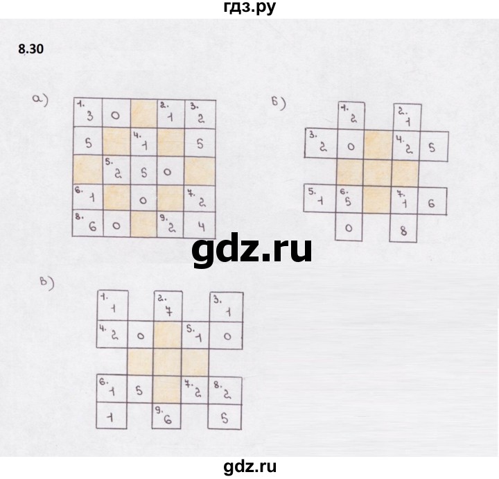 ГДЗ по математике 5 класс  Бунимович рабочая тетрадь (Дорофеев)  глава 8 - 8.30, Решебник 2023