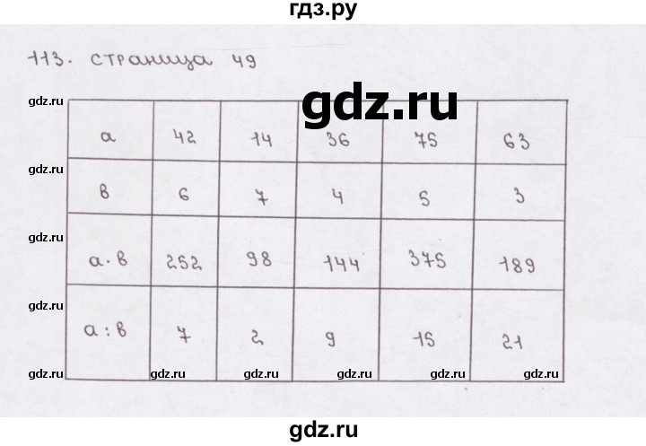 ГДЗ по математике 5 класс  Бунимович рабочая тетрадь (Дорофеев)  глава 3 - (113), Решебник №1 2016