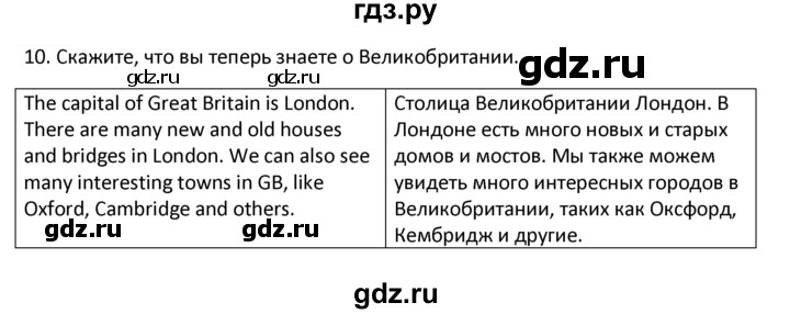 ГДЗ по английскому языку 4 класс  Биболетова Enjoy English  unit 3 / section 1-3 - 10, Решебник №1 2016