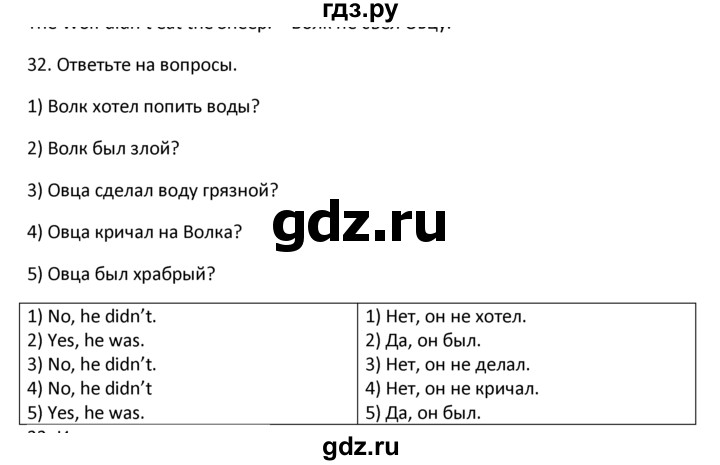 ГДЗ по английскому языку 4 класс  Биболетова Enjoy English  unit 4 / section 1-3 - 32, Решебник №1 2016