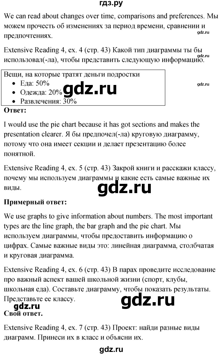 ГДЗ по английскому языку 6 класс Ваулина, Дули, Подоляко, Эванс - ответ страница 43, Решебник 2026