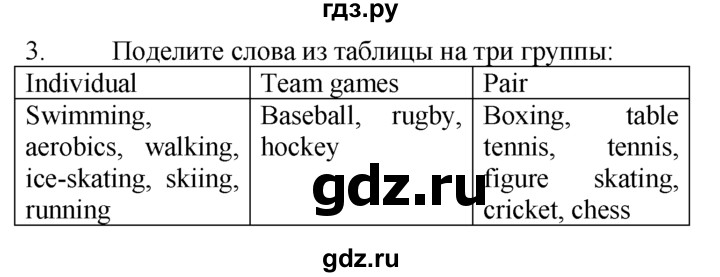 ГДЗ по английскому языку 7 класс  Биболетова Enjoy English  unit 4 / домашнее задание - 3, Решебник №1 2008