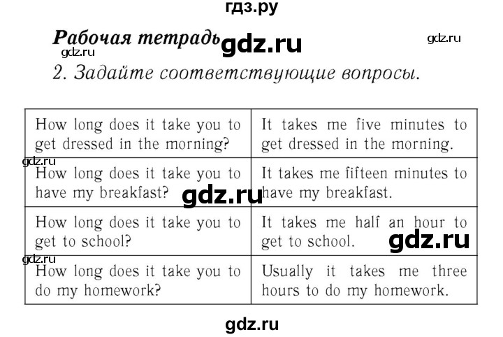 ГДЗ по английскому языку 7 класс  Биболетова Рабочая тетрадь с контрольными работами Enjoy English  страница - 38, Решебник 2016 №2