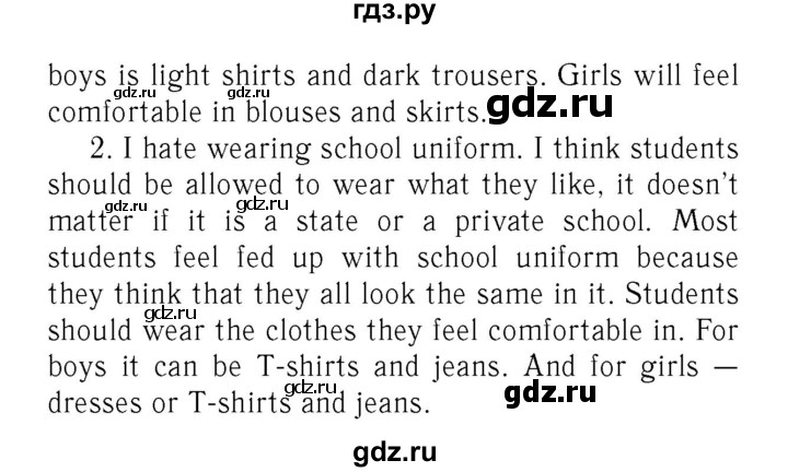 ГДЗ по английскому языку 7 класс  Биболетова Рабочая тетрадь с контрольными работами Enjoy English  страница - 62, Решебник 2016 №2