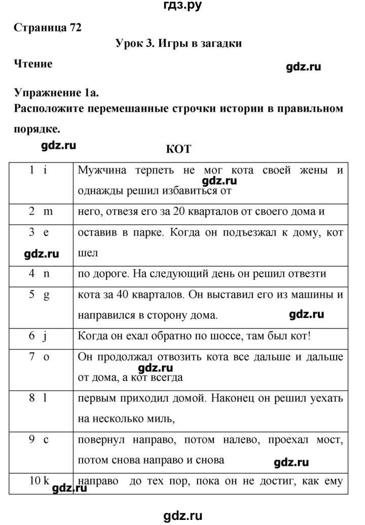 ГДЗ по английскому языку 8 класс Гроза New Millennium  страница - 72, Решебник