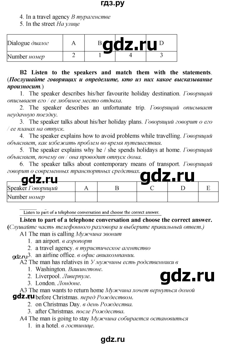 ГДЗ Unit №2 / Test 1 1 Английский Язык 9 Класс Рабочая Тетрадь 2.